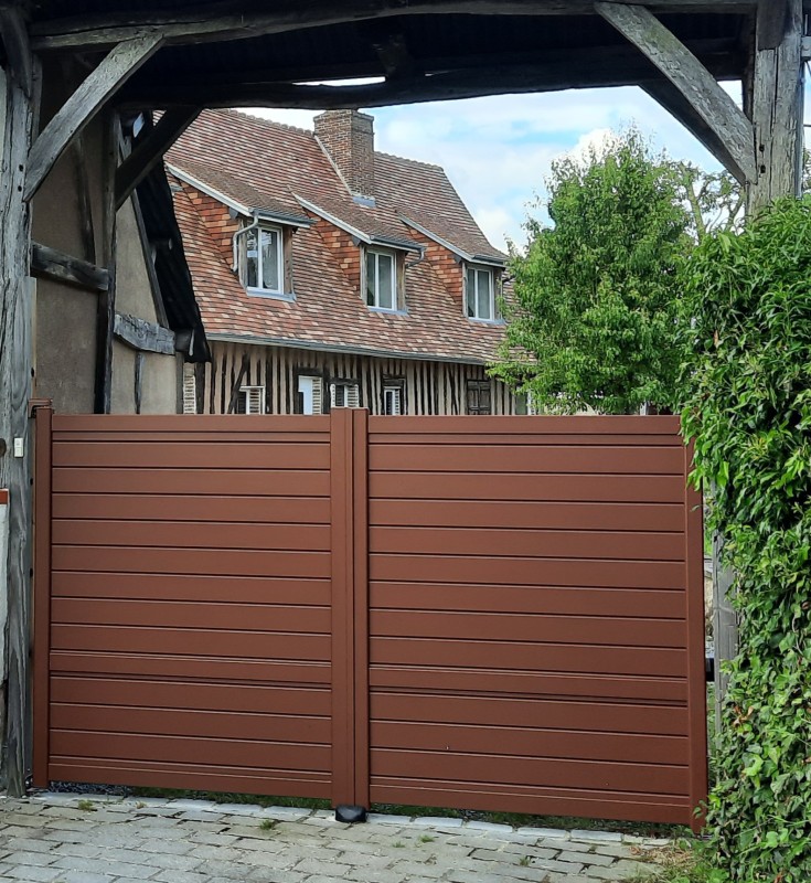 Faire poser un portail battant en aluminium à Evreux 27