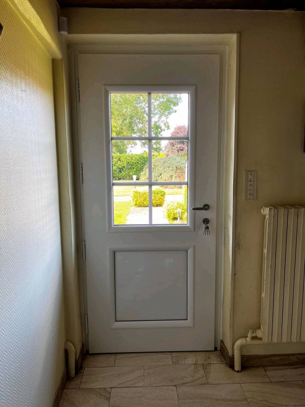 Porte d'entree BEL'M pour maison normande posé proche de nassandres 27
